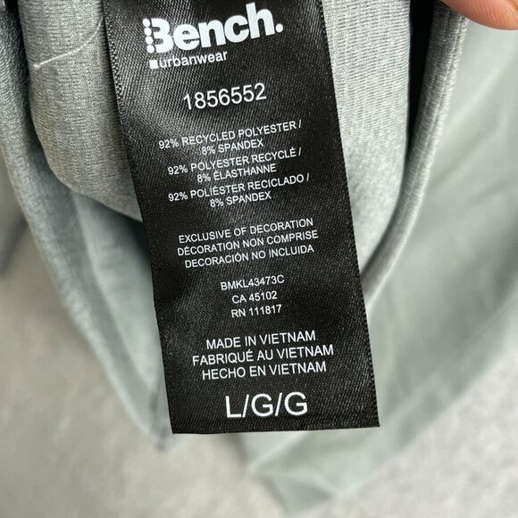 NEW Bench Urbanwear Men's L Full Zip Quick-Dry Sweatshirt Gray - Picture 7 of 10